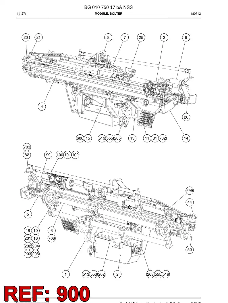 55198160 551 981 60 Slipper Pad - Sandvik Technical Drawing