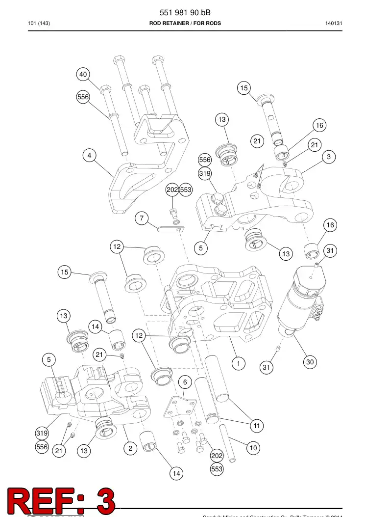 55198186b 551 981 86b Jaw - Sandvik Technical Drawing