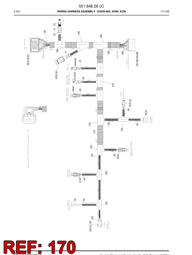 55198367 551 983 67 Adapter, Tee - Sandvik Technical Drawing