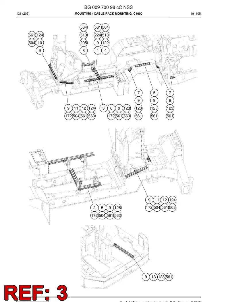 55198421 551 984 21 Supporting block - Sandvik Technical Drawing