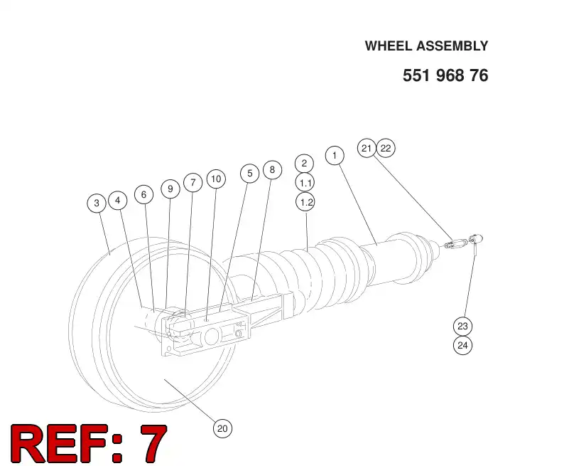 55198573 551 985 73 O-RING - Sandvik Technical Drawing