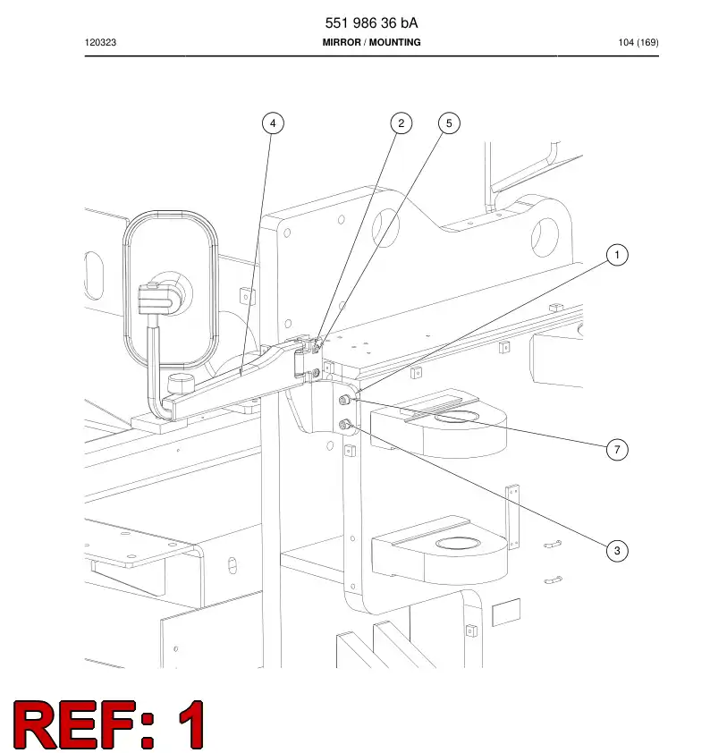 55198637 551 986 37 Bracket - Sandvik Technical Drawing