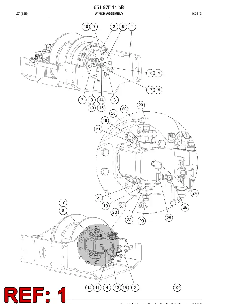 55198696 551 986 96 Bracket - Sandvik Technical Drawing