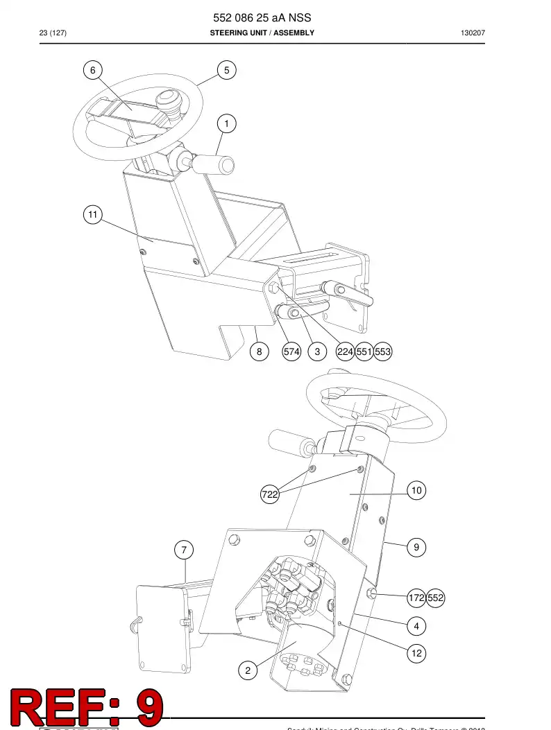 551 988 75 COMPARTIMENTO - drawing