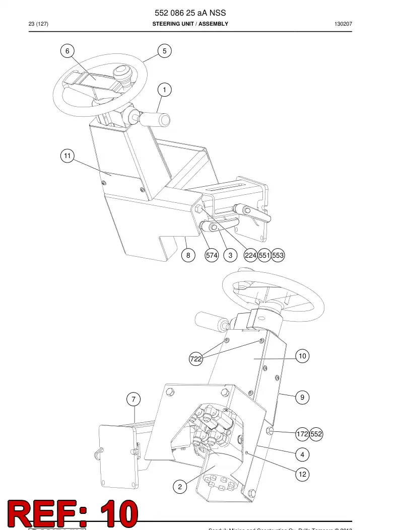 551 988 76 Plate, Cover - drawing