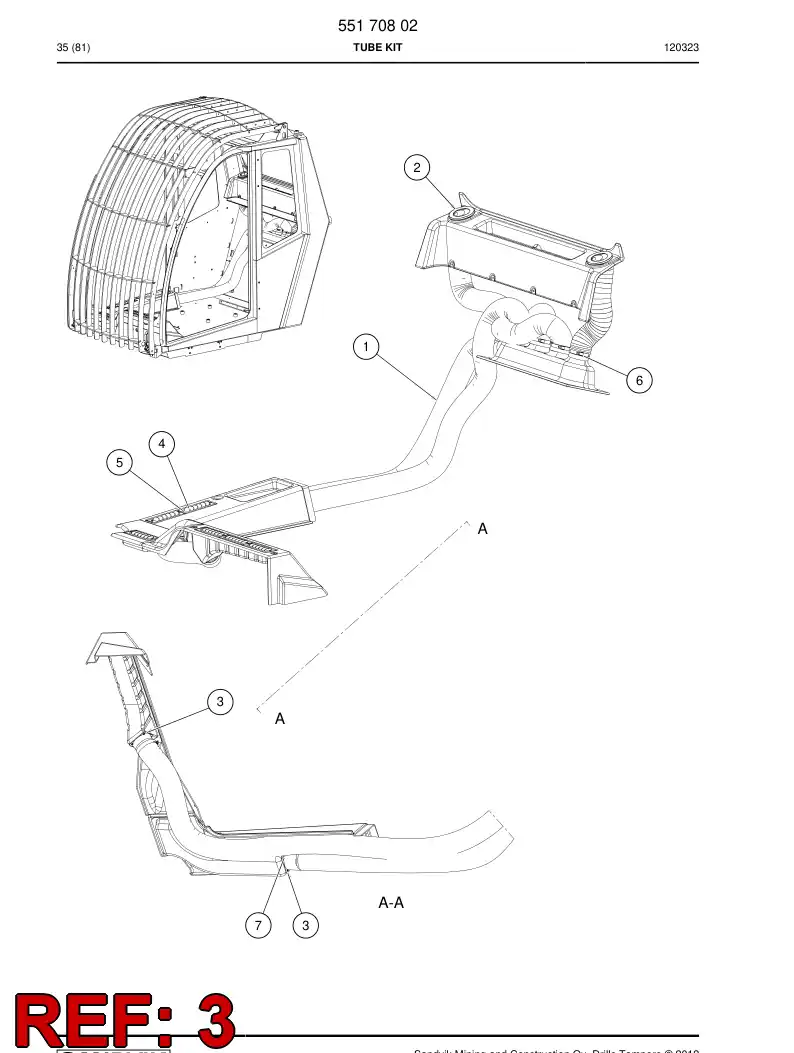 55199047 551 990 47 Fitting - Sandvik Technical Drawing