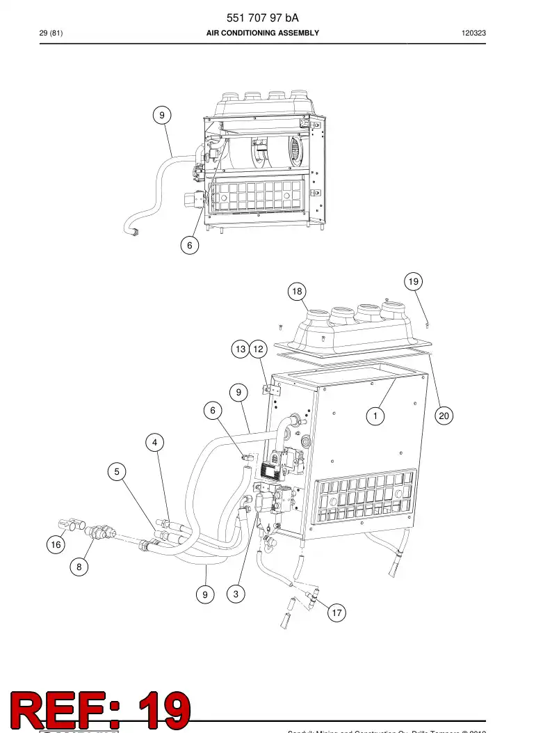 55199094 551 990 94 Screw - Sandvik Technical Drawing