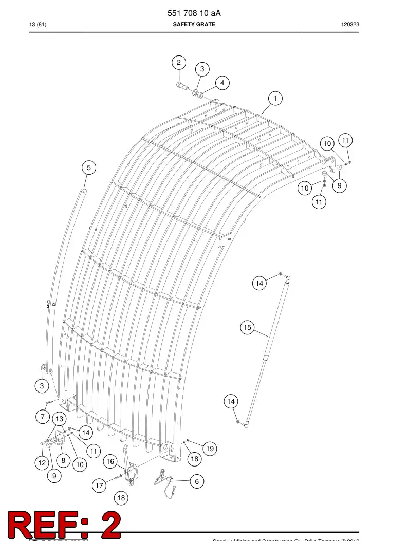 55199310 551 993 10 Screw - Sandvik Technical Drawing