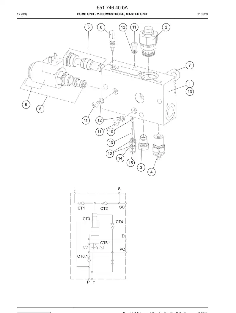55199338 551 993 38 FERRAMENTA, MONTAGEM - Sandvik Technical Drawing