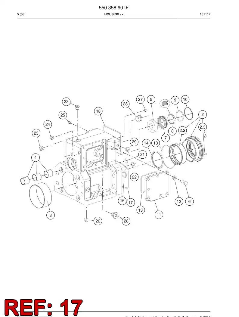 55199484 551 994 84 O-Ring - Sandvik Technical Drawing