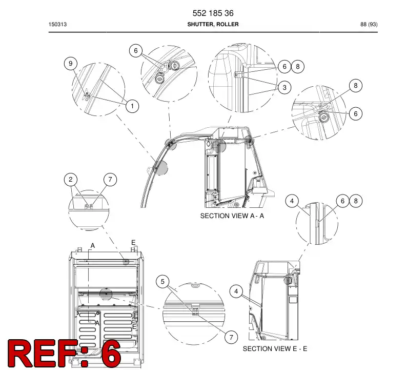 55199555a 551 995 55a Screw, Torx - Sandvik Technical Drawing
