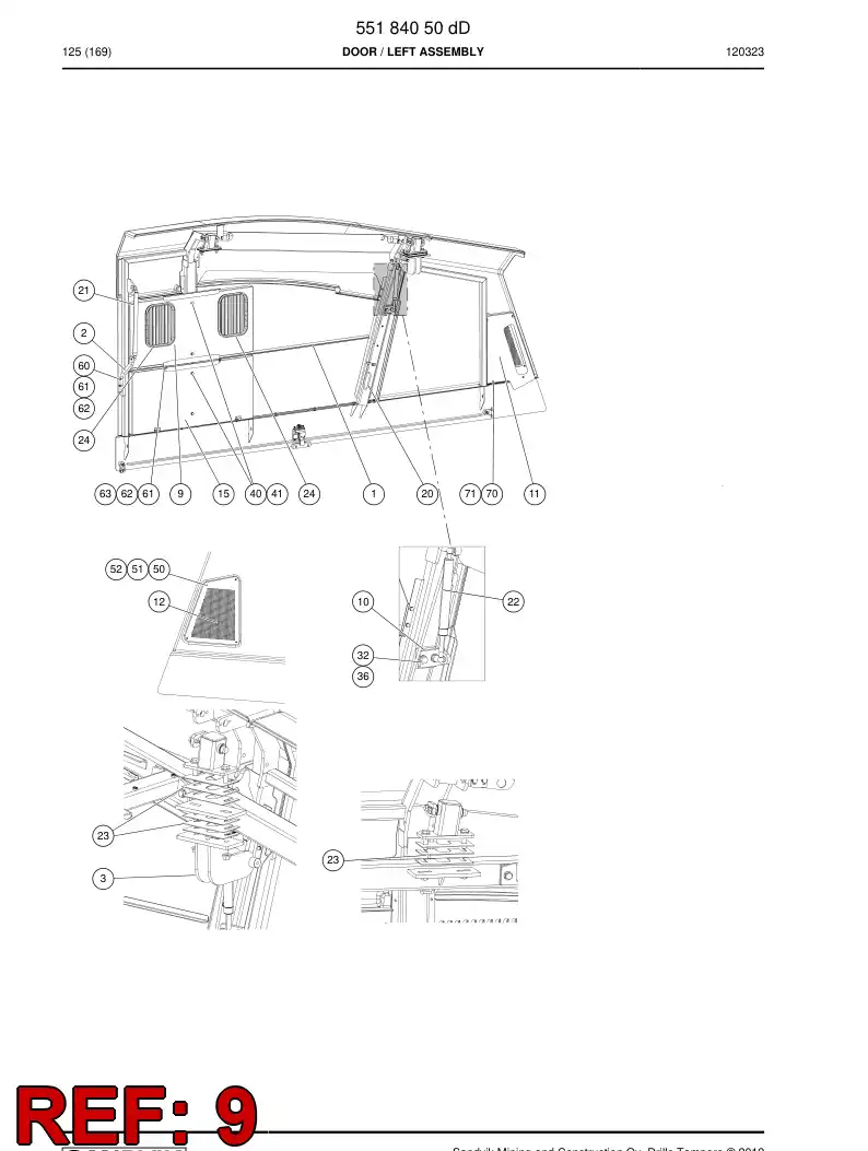 55199634 551 996 34 Housing - Sandvik Technical Drawing