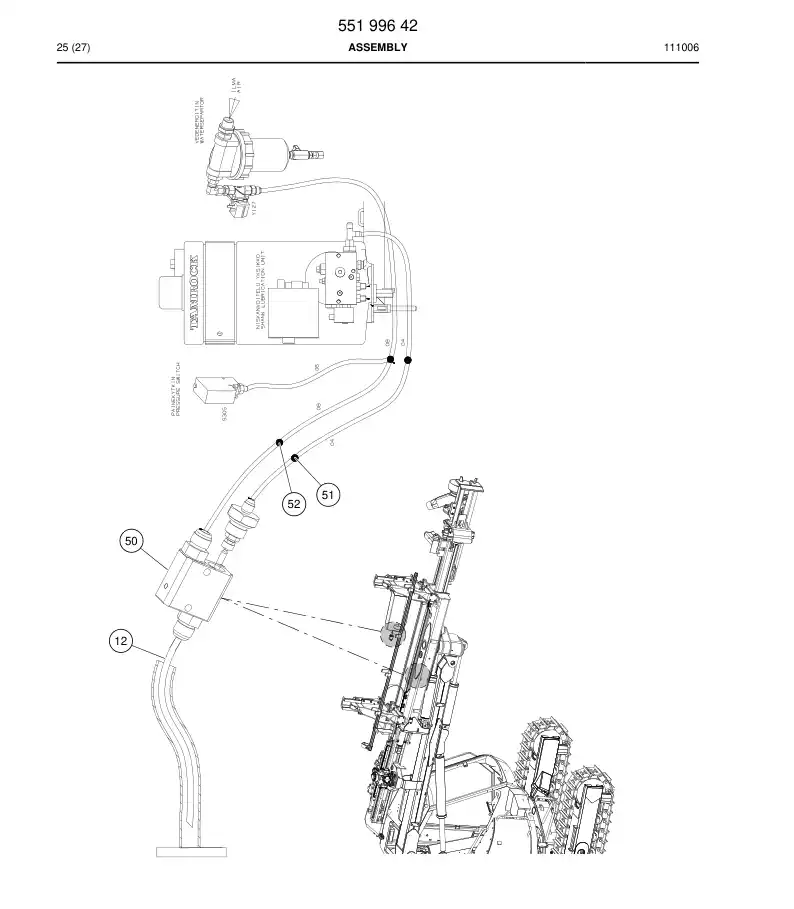 55199642 551 996 42 Assembly - Sandvik Technical Drawing