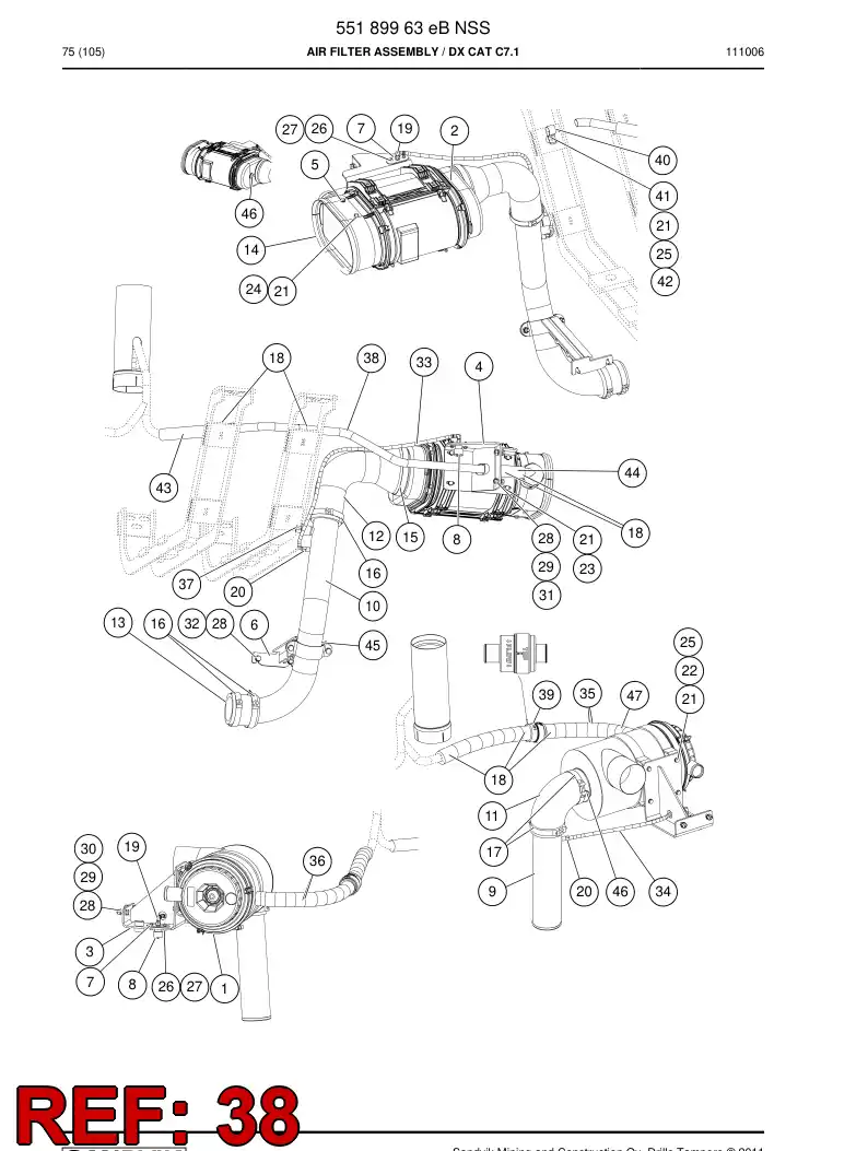 55199651 551 996 51 Pipe - Sandvik Technical Drawing