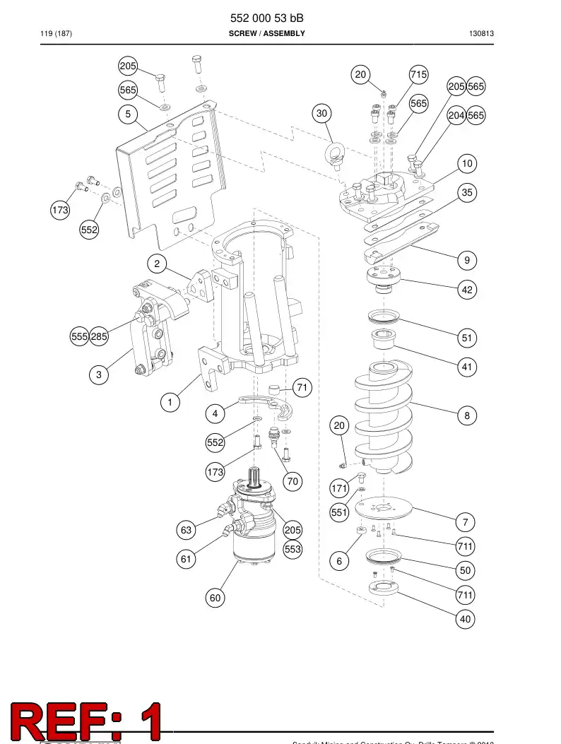 55199759 551 997 59 Pin - Sandvik Technical Drawing
