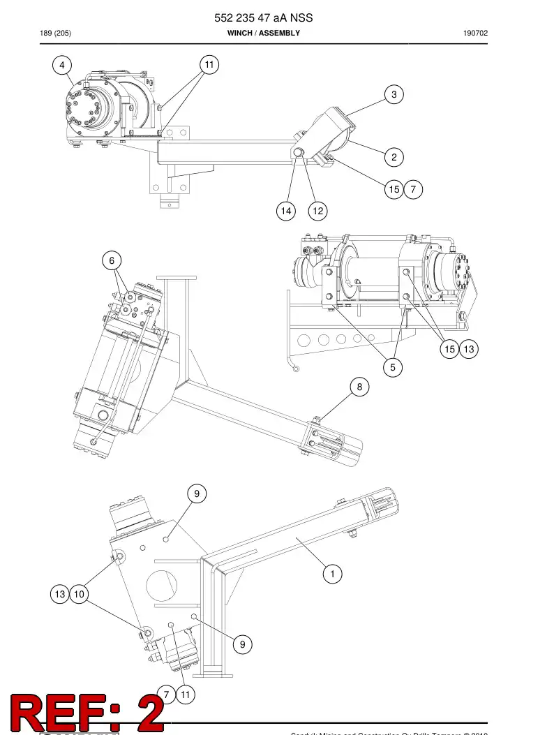 55199831c 551 998 31c Wheel, Idler - Sandvik Technical Drawing