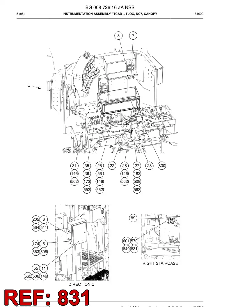 55199912a 551 999 12a Interface Module - Sandvik Technical Drawing