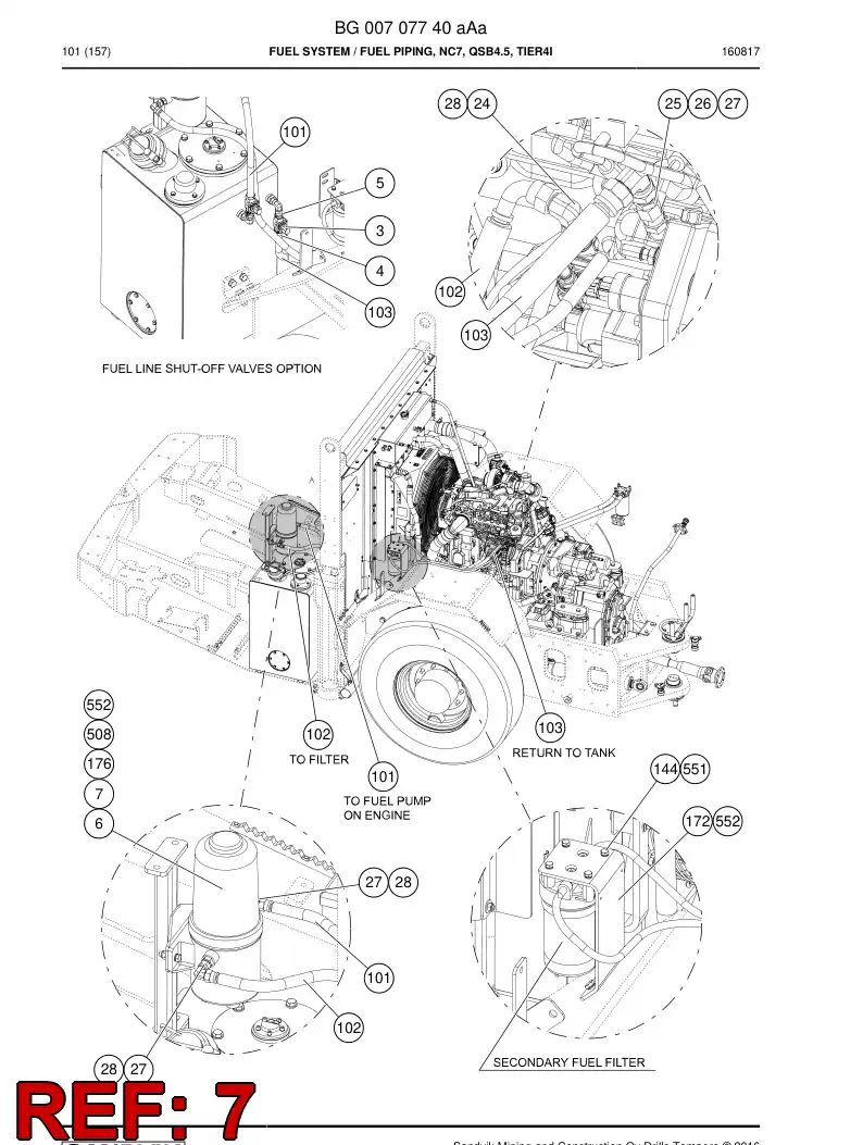 55200007 552 000 07 Sensor - Sandvik Technical Drawing