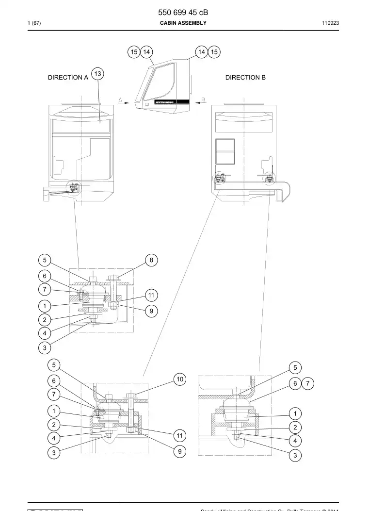 55200022 552 000 22 Bolt, Special - Sandvik Technical Drawing
