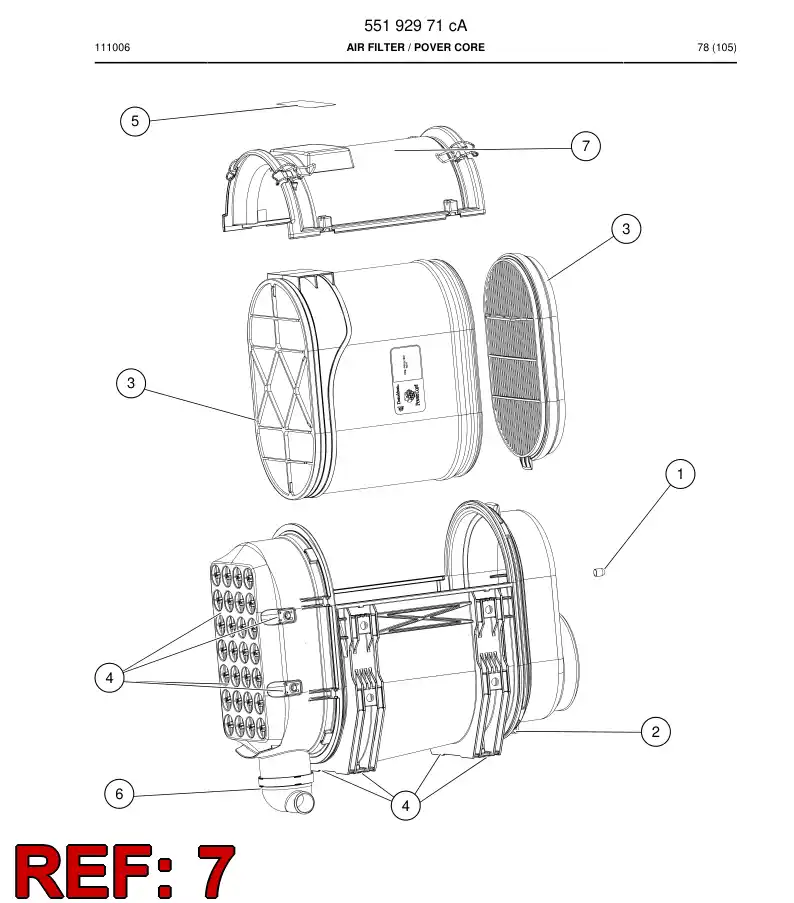 55200155 552 001 55 Valve, Check, Air - Sandvik Technical Drawing