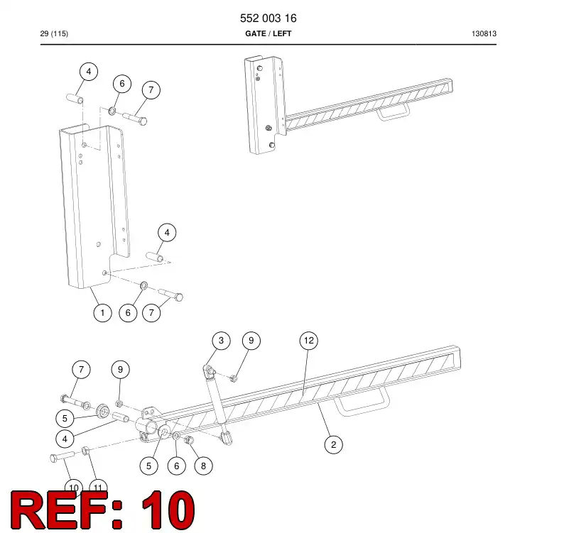 55200387 552 003 87 Hexagon head screw - Sandvik Technical Drawing
