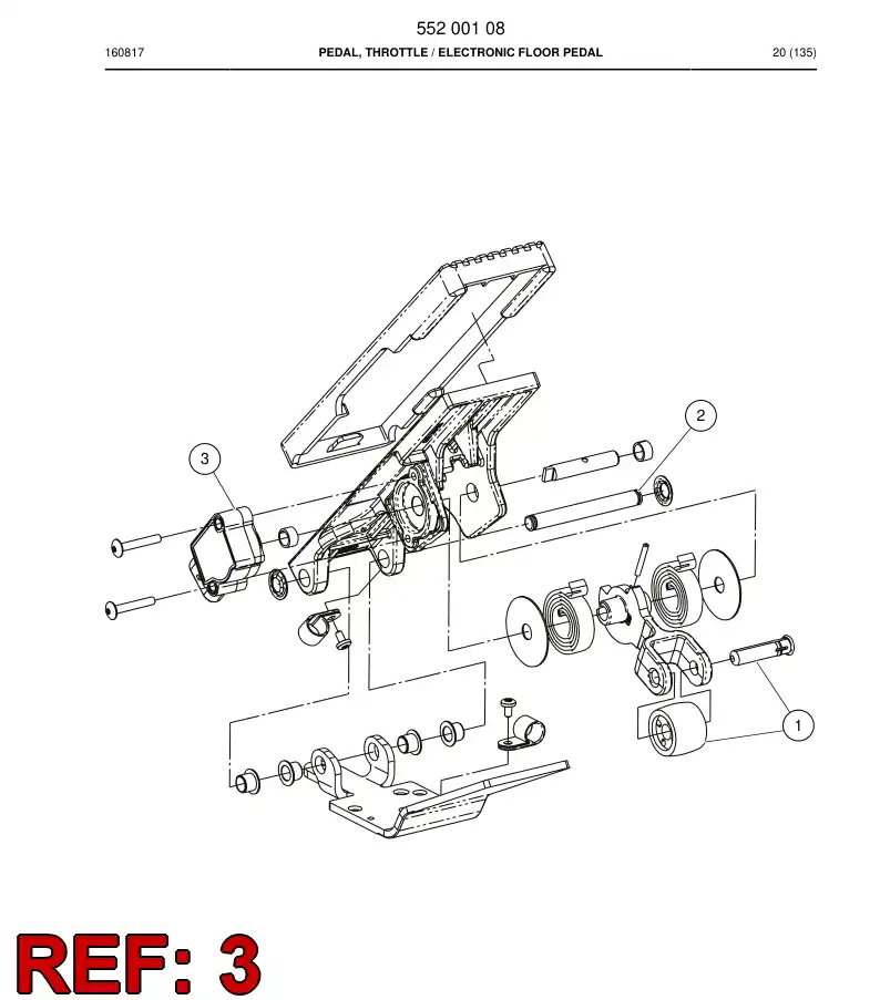55200397 552 003 97 Sensor Assembly - Sandvik Technical Drawing