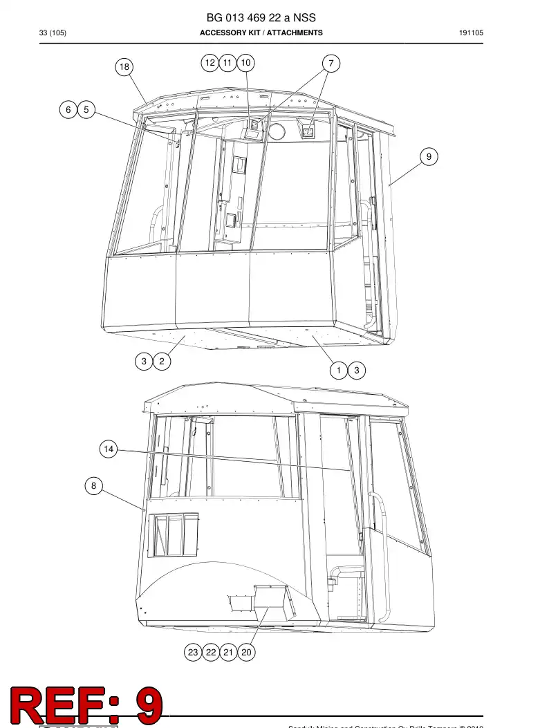 55200426 552 004 26 SCREW, CR, PAN HEAD - Sandvik Technical Drawing