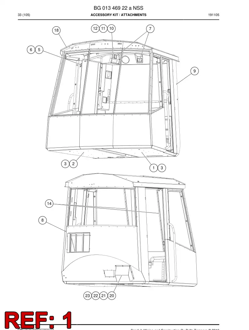55200439 552 004 39 Plate - Sandvik Technical Drawing