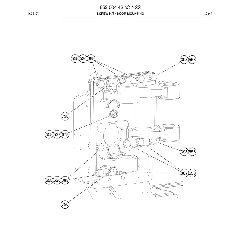 55200442c 552 004 42c Screw Kit - Sandvik Technical Drawing