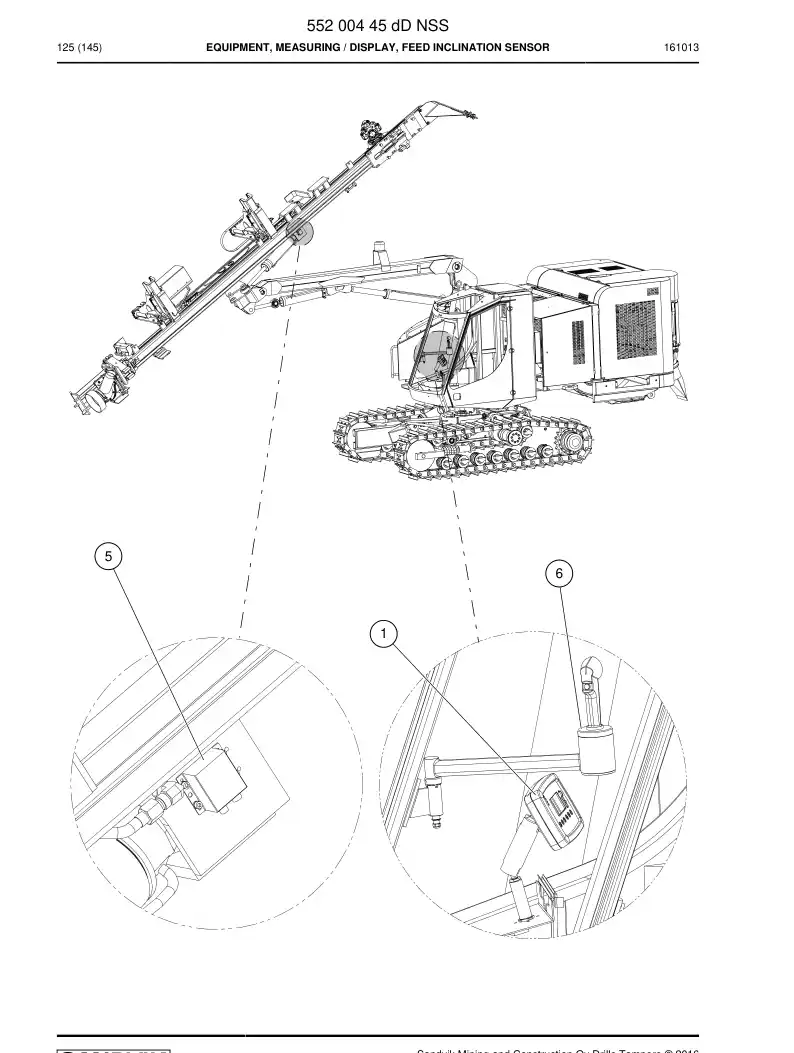 55200445d 552 004 45d Equipment, Measuring - Sandvik Technical Drawing