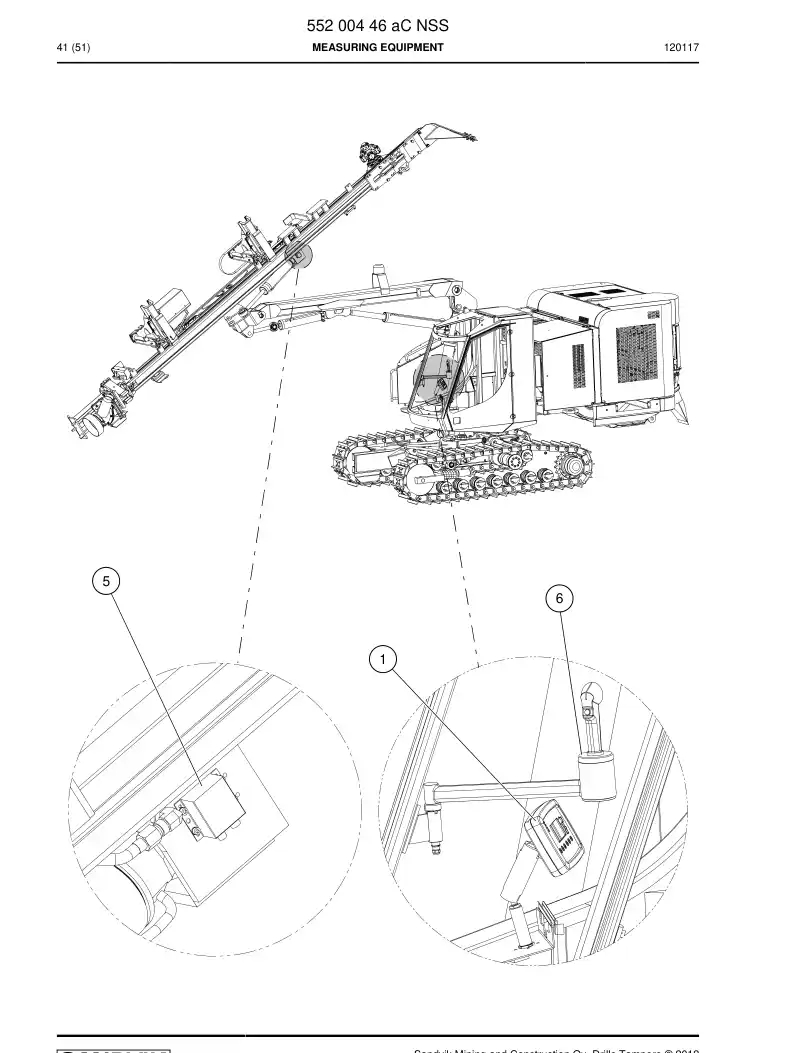 55200446a 552 004 46a MEASURING EQUIPMENT - Sandvik Technical Drawing