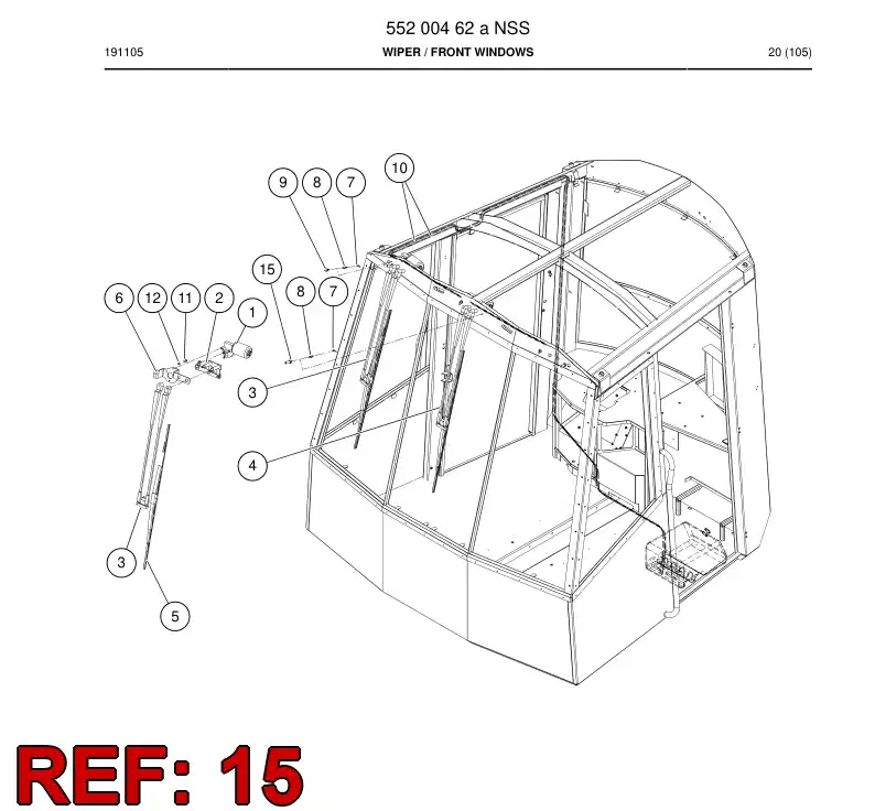55200474 552 004 74 Nozzle - Sandvik Technical Drawing