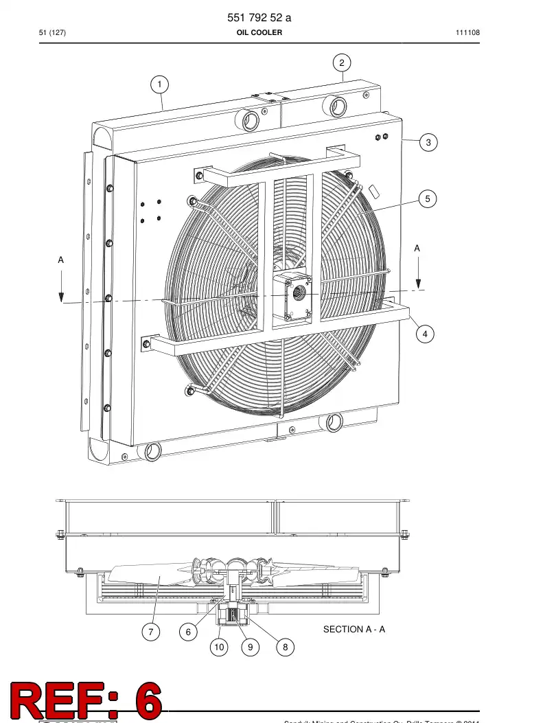 55200496 552 004 96 Coupling - Sandvik Technical Drawing