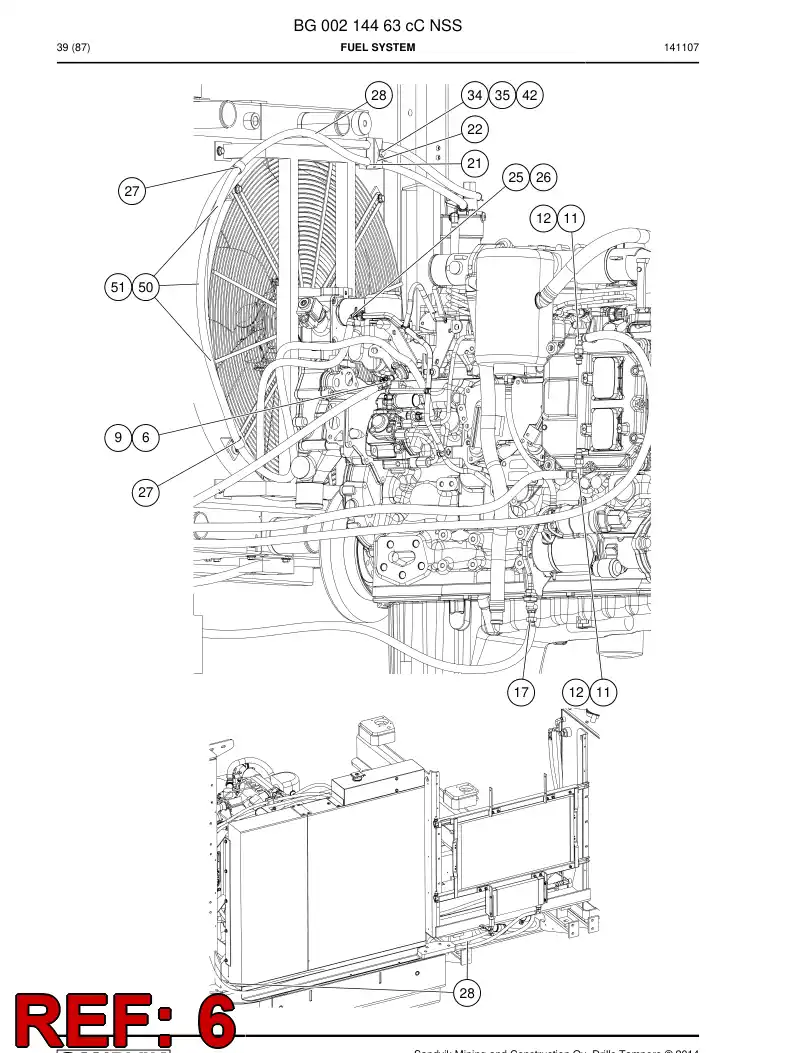 55200656a 552 006 56a Fitting - Sandvik Technical Drawing