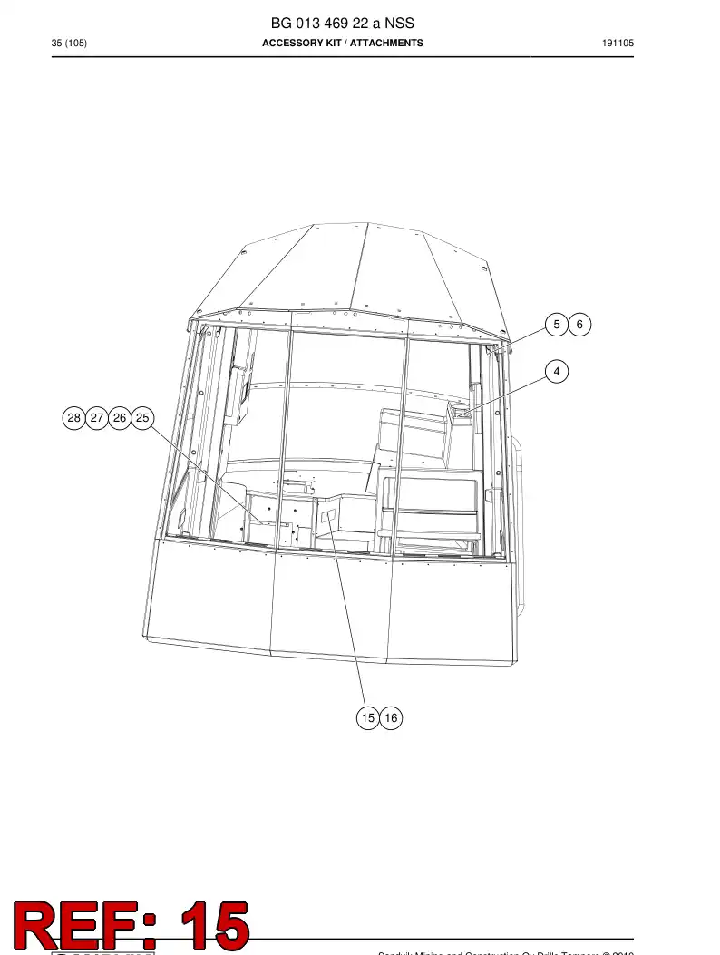 55200706 552 007 06 Label, Identification - Sandvik Technical Drawing