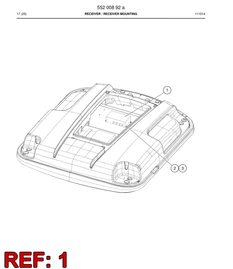 55200803 552 008 03 Receiver - Sandvik Technical Drawing