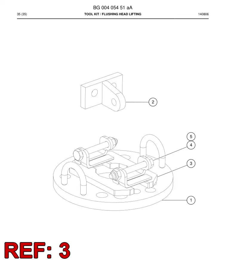55200860 552 008 60 Lifting bail - Sandvik Technical Drawing