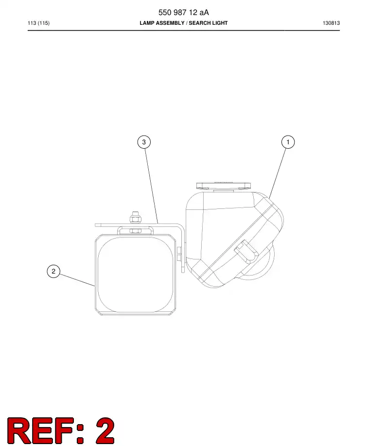 55201104b 552 011 04b Light - Sandvik Technical Drawing