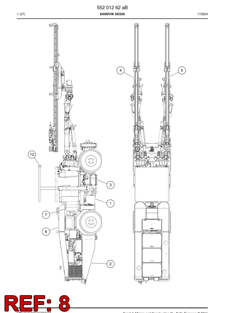 55201260 552 012 60 Option module - Sandvik Technical Drawing