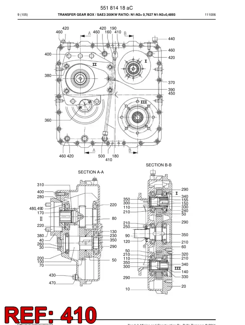 55201438 552 014 38 Pin, Parallel - Sandvik Technical Drawing