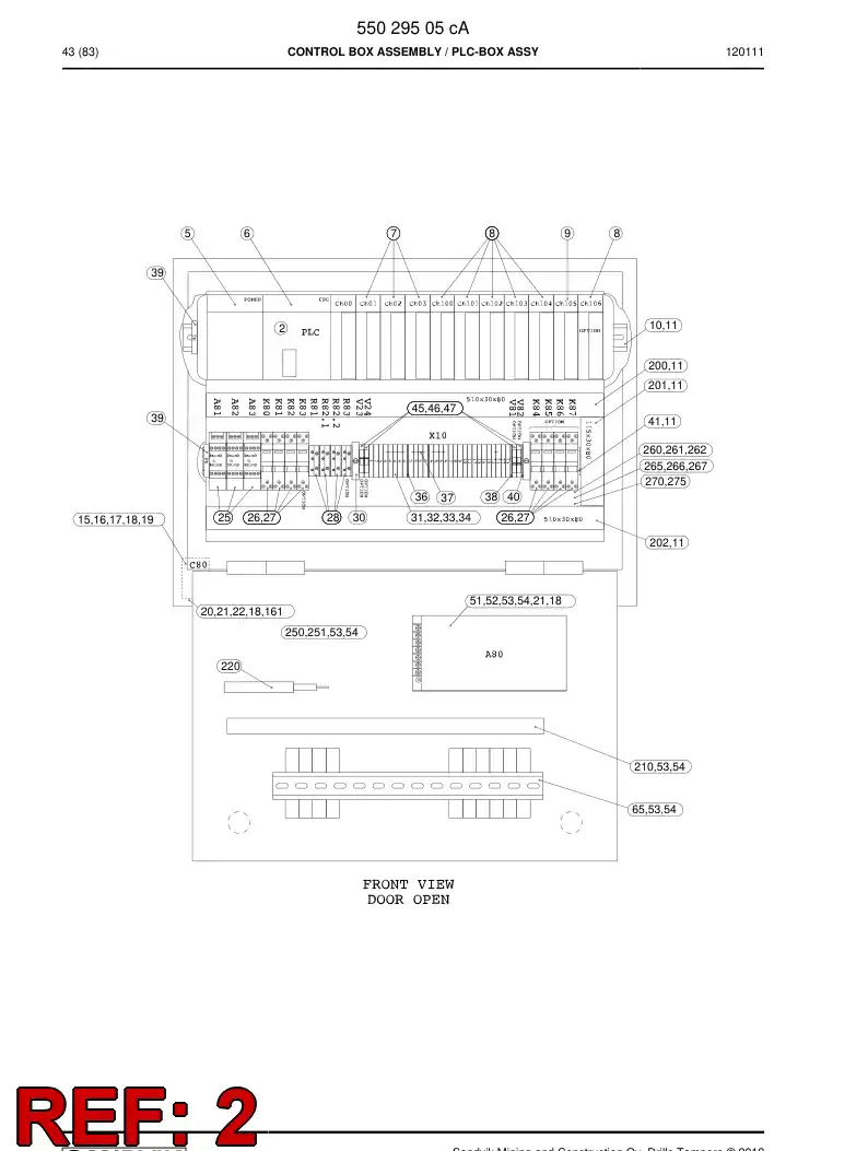 55201455 552 014 55 Programmed electronic assembly - Sandvik Technical Drawing