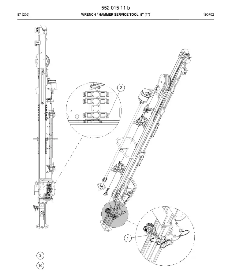 55201511b 552 015 11b Wrench - Sandvik Technical Drawing