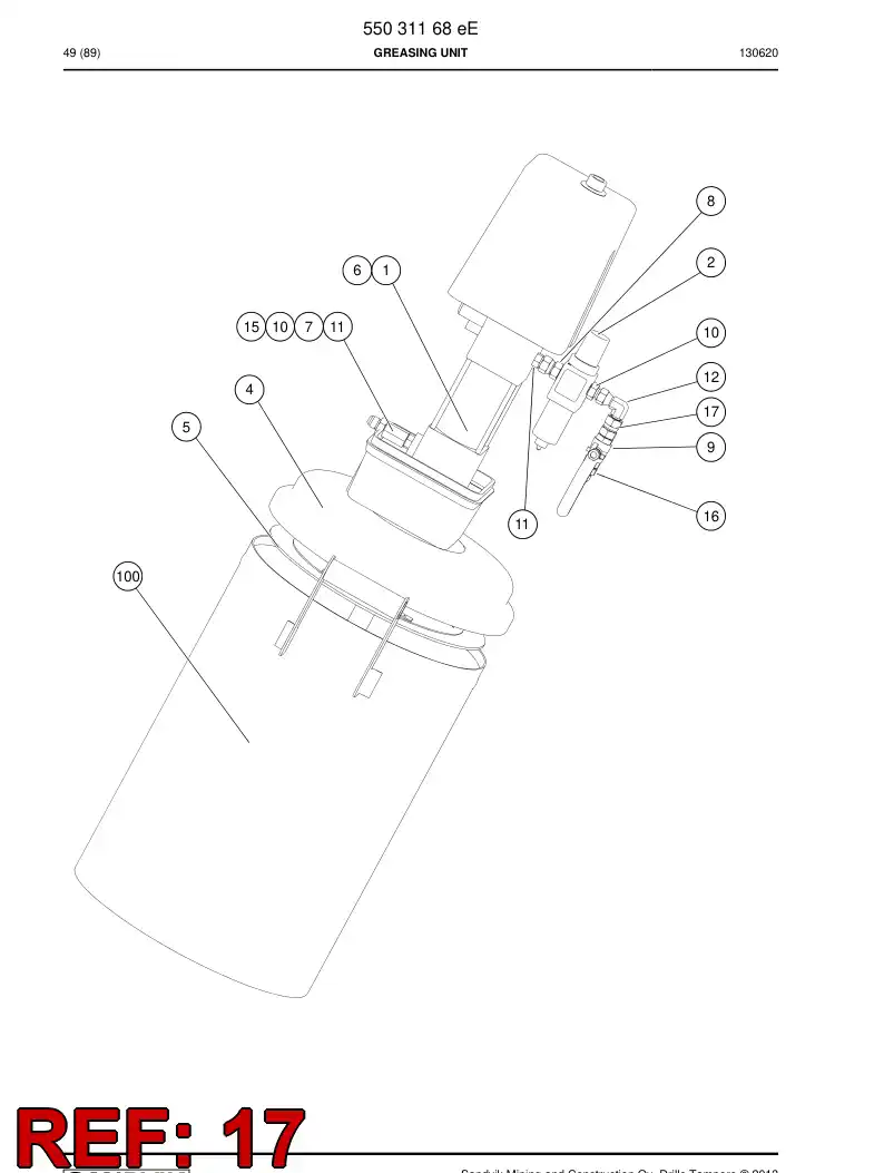 552 015 12 Swivel nut male adapter - drawing