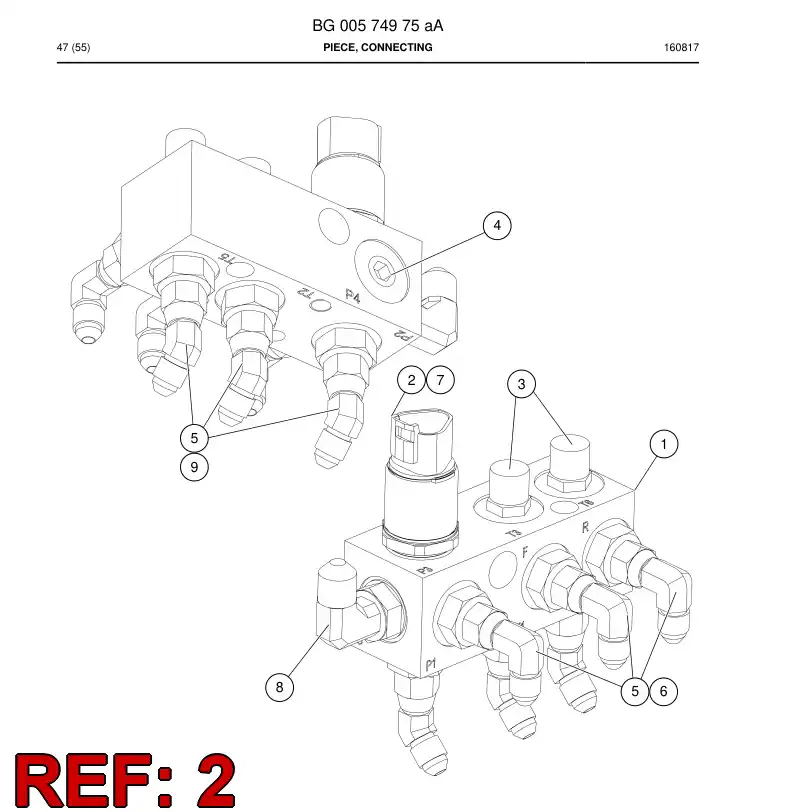 55201541 552 015 41 Sensor - Sandvik Technical Drawing
