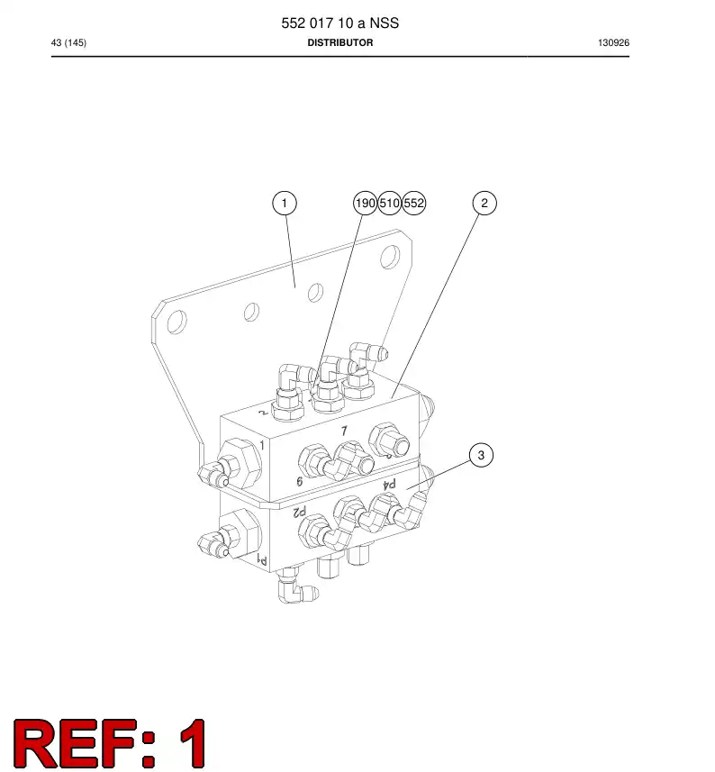 55201693a 552 016 93a Plate - Sandvik Technical Drawing