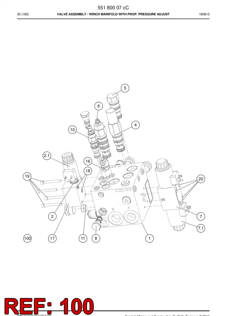 55201704 552 017 04 Seal Kit - Sandvik Technical Drawing