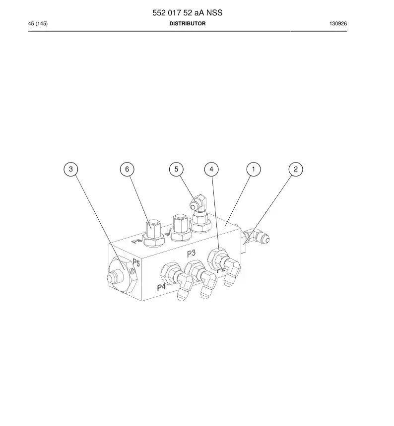 55201752a 552 017 52a DISTRIBUIDOR - Sandvik Technical Drawing