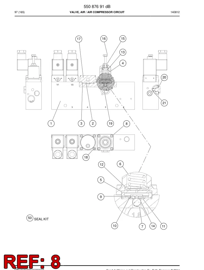 55201759 552 017 59 Hexagon socket head screw - Sandvik Technical Drawing