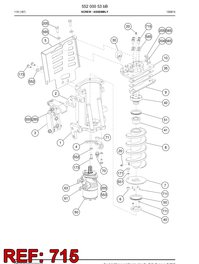 55201832 552 018 32 Hexagon socket head screw - Sandvik Technical Drawing