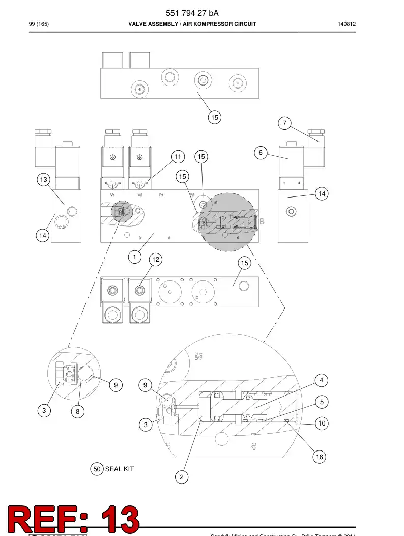 55201897 552 018 97 Ball - Sandvik Technical Drawing